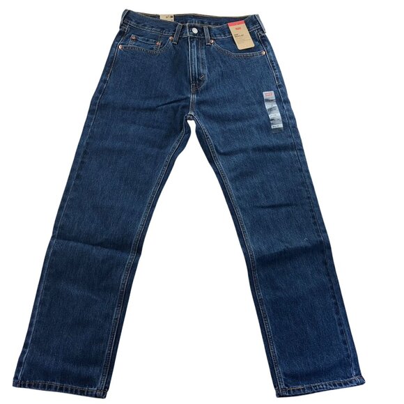 NWT Levi's Men's Jeans Suze 32x30 505 Regular Straight Leg Blue Denim Casual - Picture 1 of 16